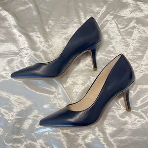 Navy Heels - Size 6